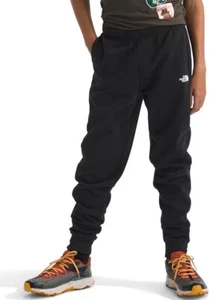 The North Face Camp Joggers Boys Black Fleece Elastic Waist Tapered Leg JDM2144 - Picture 1 of 8