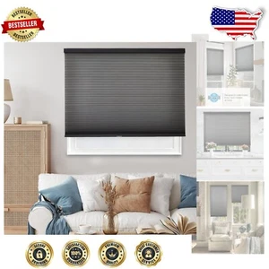 Elegant Cordless Cellular Shades, Morning Fog - 21" W x 64" H, Light Filtering - Picture 1 of 11