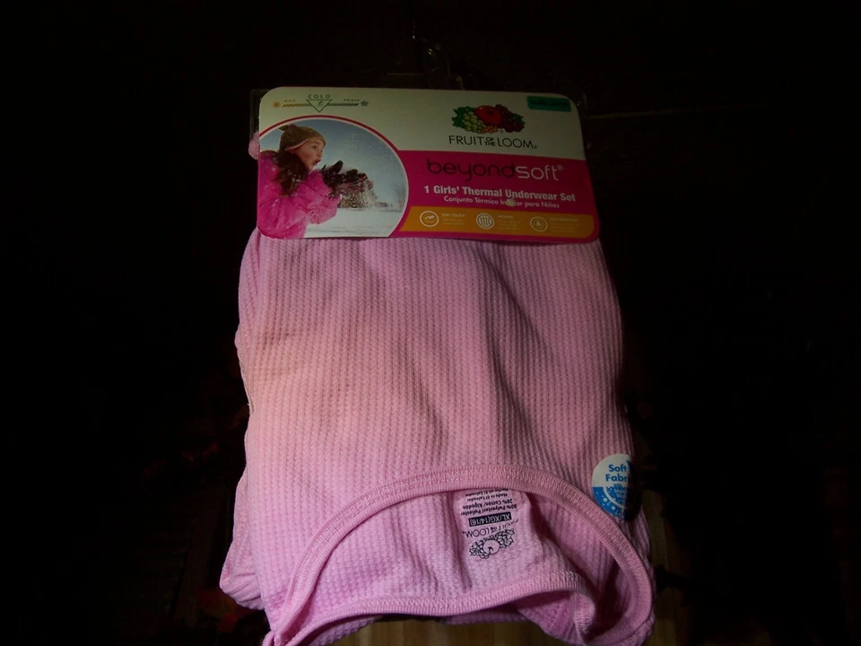 JUEGO DE ROPA INTERIOR 2 PIEZAS FRUIT OF THE LOOM NIÑAS TALLA XL 14-16 ROSA SUAVE NUEVO CÁLIDO Foto 1 de 1