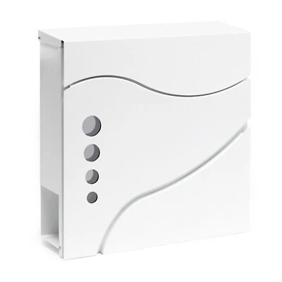 TTCassetta postale di design V31 vano portagiornale montaggio a parete bianco - Immagine 1 di 4