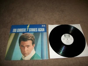 LOU CHRISTIE STRIKES AGAIN LP 1966 Stereo Colpix SCP 4001 WHITE LABEL PROMO EX - Picture 1 of 3