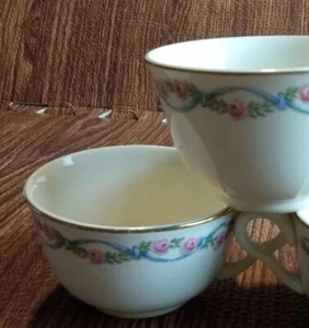 2 Tea Cups, Superior Hall Quality Dinnerware, Pattern 85, Great American Tea Co. - Picture 1 of 5
