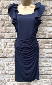 Ladies Kate Cooper Navy Sleeveless Lined Bodycon Midi Party Dress UK 12 L43" - Picture 1 of 12
