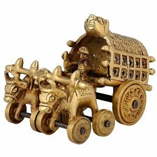Brass Bullock Cart Statue Figurine Gift Item Home Decor