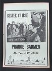 1946 Prairie Badmen ancienne affiche de film Broadside Buster crabe Al Fuzzy St John