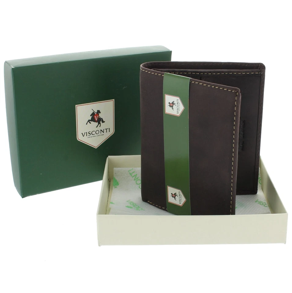 Visconti Hunter Compact Oiled Leather ARROW Wallet RFID blocking 705 - Image 1 of 1