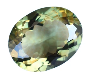 Flawless Natural Bi-Color Tourmaline 26.45 Ct Oval Certified Treated Gemstone - Picture 1 of 7