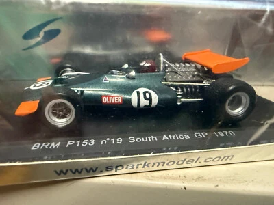 Spark S1738 1/43 F1 BRM P153 #19 Jackie Oliver South Africa GP 1970 - Image 1 of 4