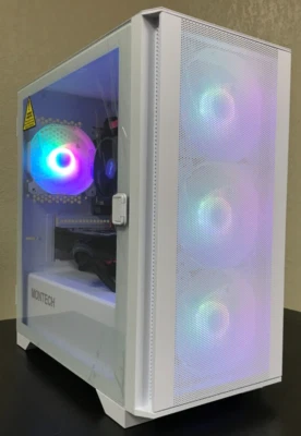 T2M CUSTOM Gaming PC AMD Ryzen 5 6-Core 16GB 1TB RX 6500 XT 4GB Wi-Fi BT W11H - Image 1 of 4
