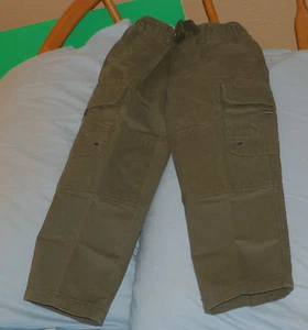 LANDS' END Boys Cargo Climber Pant Sz 4 Slim Green Khaki NWT MSRP $39 * 50% OFF - Picture 1 of 5