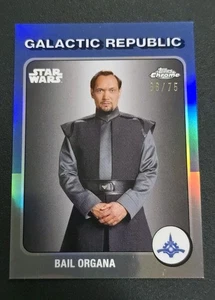 2025 Topps Chrome Star Wars TB-4 BAIL ORGANA 1975 Tribute /75 Galactic Empire - Bild 1 von 2