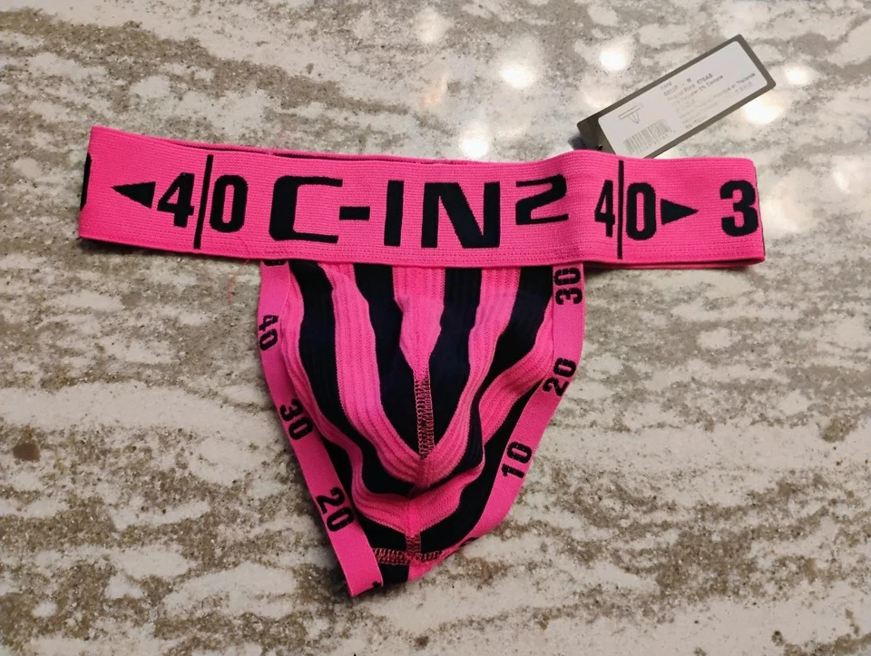 C-IN2 Hard Pascal Pink Jock Jockstrap Mens Underwear Medium MINT FREE SHIP! - Image 1 of 1