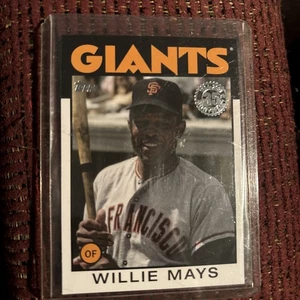 Willie Mays Topps 1986 86 Retro 35th Anniversary Giants Mets 2021 21 - Bild 1 von 3