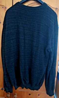 Kuna Mens Grey Regullar Fit 100% Baby Alpaca Crew Neck Jumper Sweater Size XL - Image 1 of 4