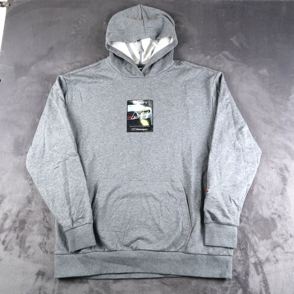 Мужская толстовка с капюшоном Puma BMW Motorsport 2XL серый пуловер Formula 1 Motorsport M8 Racing - Изображение 1 из 4