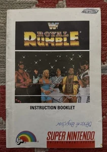 Super Nintendo SNES WWF Royal Rumble Manual Instruction Booklet Only - Picture 1 of 6