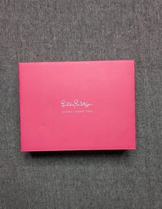 Lily Pulitzer Monstera Leaf Trinket Dish White Gold Trim New in Box - Picture 1 of 5