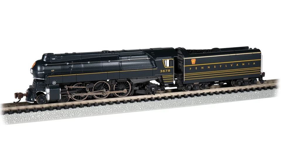 BACHMANN N GAUGE STREAMLINED K4 DCC SOUND VALUE PRR #3678 PN 53953 - Image 1 of 1