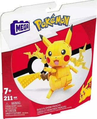 Mega Pokemon Pikachu Build And Show Building Block Set - New / Sealed - Image 1 of 4