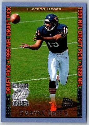 1999 Topps D'Wayne Bates #156  Football Card - Image 1 of 2