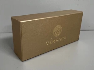 Versace Sunglass Case w/Box Black Case Gold Box - Picture 1 of 4