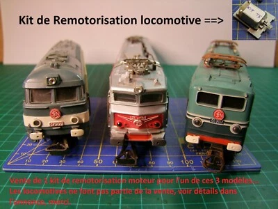 HOBRICOLETRAINMODELISME Kit Motorisation T5 locomotive JOUEF HO châssis métal CC40101 (CC7107 - BB67001)
