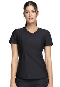 Black Cherokee Scrubs Form V Neck Top CK712 BLK - Imagen 1 de 4