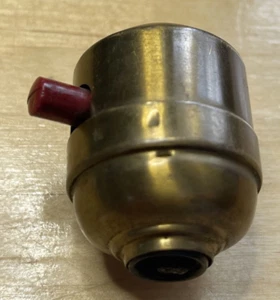 Rare Antique GE Push Button Copper Switch, Old Lighting/Fan Restoration Part - Picture 1 of 6