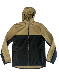 NEW Athletic Works Men Olive Green & Black Fusion Knit Zip Up Hooded Jacket Sz S - Picture 1 of 18