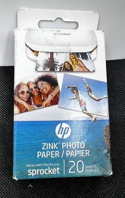 HP ZINK Sticky-Backed Photo Paper /2" x 3" Snapshots /20 sheets - Image 1 of 4