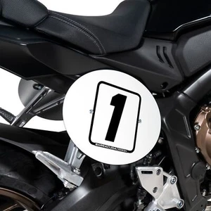 Set Table Number Plate Barracuda hn6400-19 View Motorcycle From Listing Black - Picture 1 of 1