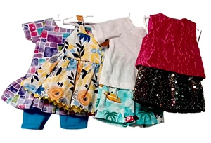 Menge 18" Puppen-Outfits passt American Girl, OG Handarbeit neu mit Kleiderbügeln - Bild 1 von 5
