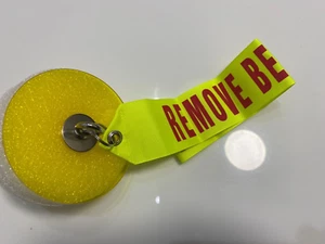 Aircraft Control Surface Gust Lock by WPS, Padded w/ RBF Streamer, all S/S parts - Picture 1 of 3