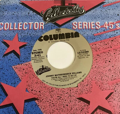 Johnny Mathis 45 Too Much Too Little Too Late / You're All I Need NEW unplayed - Image 1 of 3