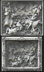 3D Model STL File for CNC Router Laser The Four Horsemen of the Apocalypse 2 - Picture 1 of 3