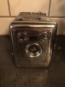 Silver Camera Decoy Figurine Secret Compartment 4.25” X 5.25”x 3.5” Decorative - Picture 1 of 6