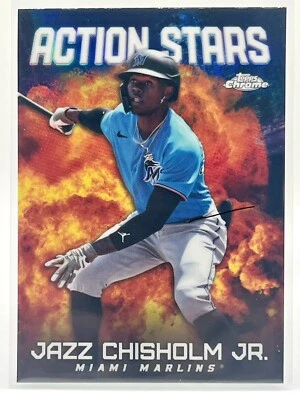 Jazz Chisholm Jr 2023 Topps Update Action Stars Card #AS-30 - Image 1 of 2