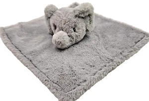 Parents Choice Elephant Lovey Gray Super Soft Security Blanket Satin Polka Dots - Picture 1 of 5