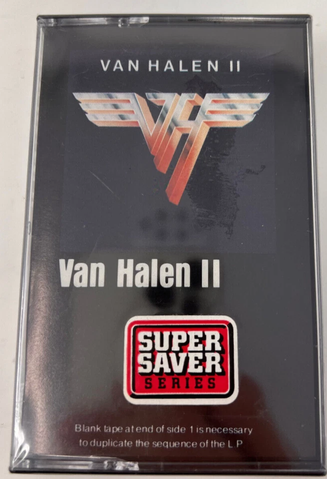 Original Warner Brothers Factory 1979 Van Halen II Cassette Tape W5 3312