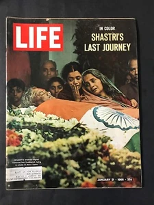 Life Magazine January 21 1966 India's Prime Minister Shatri Dies - Picture 1 of 2
