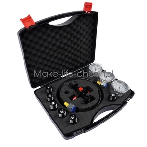 Complete Hydraulic Nitrogen Accumulator Charging Kit w/3 Gauge 6 Adapters - Picture 1 of 11