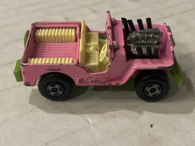 Винтажный 1971 Matchbox Lesney Superfast No. 2 Jeep Hot Rod - розовый - Англия - Изображение 1 из 4