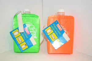 2x Set Getränk Outdoor KALT HALTEN Getränk STUNDENLANG Beach Club GRÜN Orange Eisband - Bild 1 von 5