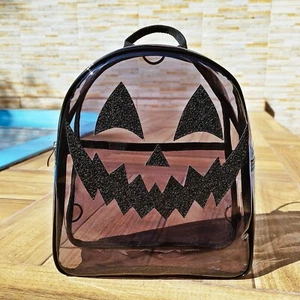 Pumpkin Stylish Black Handmade Nara Prado Halloween PVC Clear Concert Stadium - Picture 1 of 6