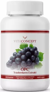 OPC Traubenkernextrakt aus roten Trauben I 240 Kapseln 450 mg reines OPC / Kaps. - Bild 1 von 8