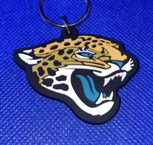 Jacksonville Jaguars NFL Portachiavi Morbido Portachiavi Souvenir Nero, Giallo e Bianco - Foto 1 di 5