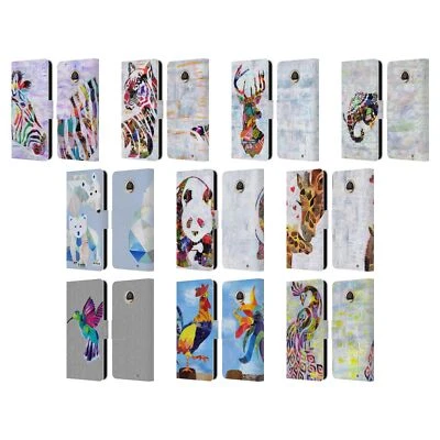 FUNDA BILLETERA LIBRO CUERO ANIMALES ARTPOPTART OFICIAL PARA TELÉFONOS MOTOROLA Foto 1 de 4