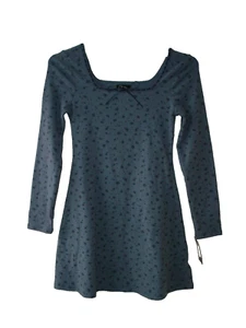 Art Class Girls Size L (10/12) Floral Blue Dress - Picture 1 of 3