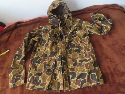 Vintage Woolrich Goretex tan Camo Jacket W/  reverse Vest  medium Made in USA - Image 1 of 4