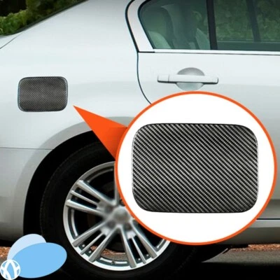 Real Carbon Fiber Car Fuel Tank Cover Cover Trim For 2007-2008 Infiniti G35 Foto 1 de 4